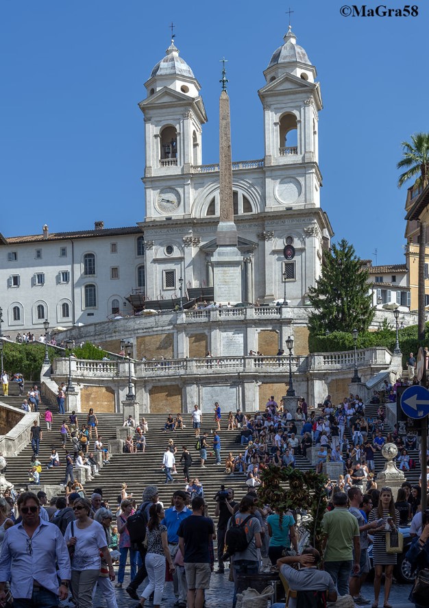 Rome tourisme, escalier de la Trinité des Monts