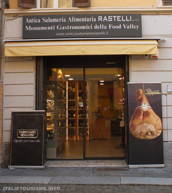Salumeria Rastelli de Parme (Italie). Visiter Parme