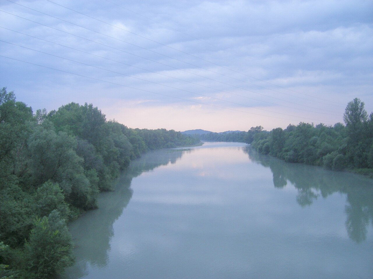 Le fleuve Isonzo à Gorizia